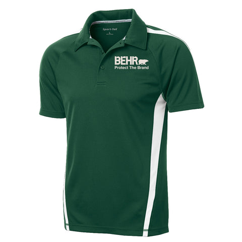 Protect the Brand Polo Mens Forest Green/White Polo
