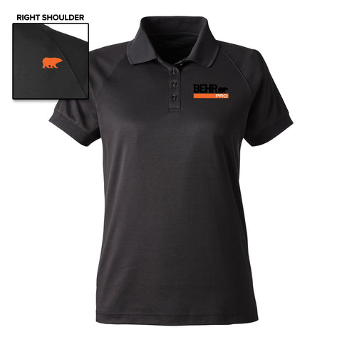 Work Wear Pro Ladies Black Polo