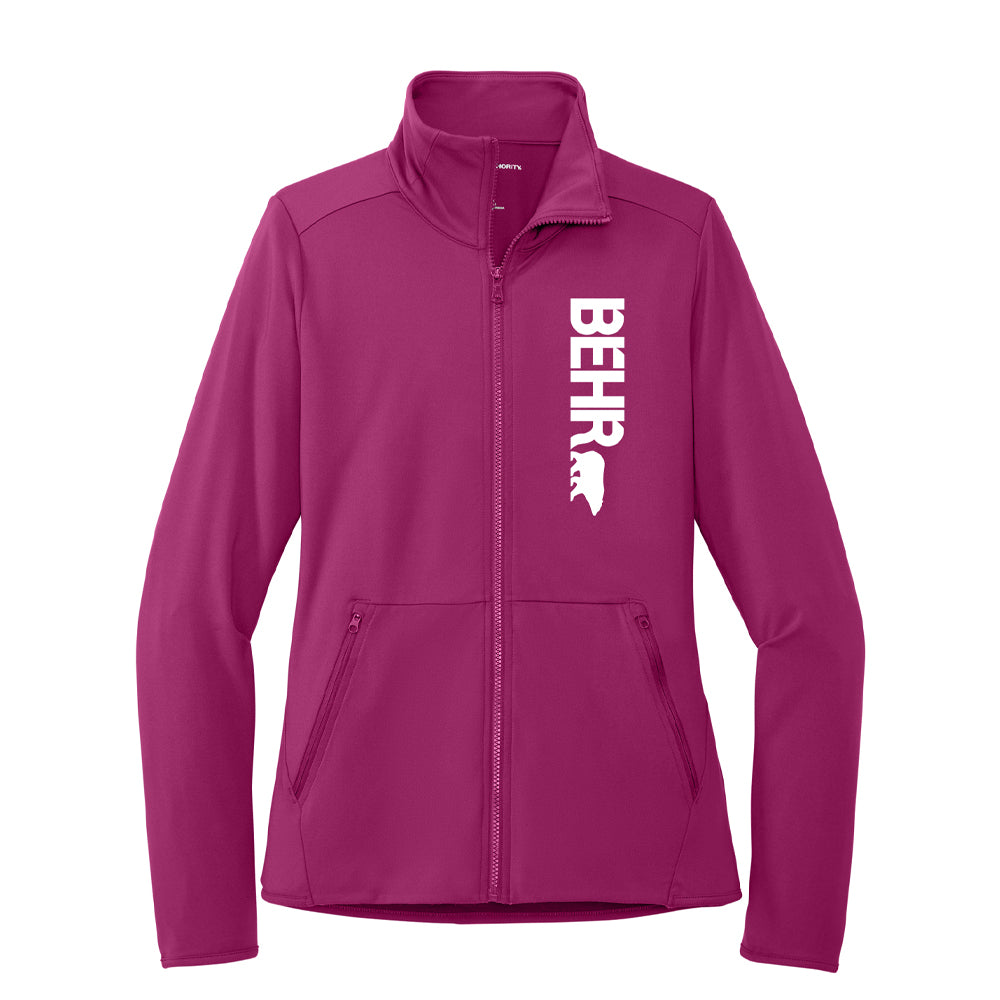 Jacket Full Zip Ladies Wine