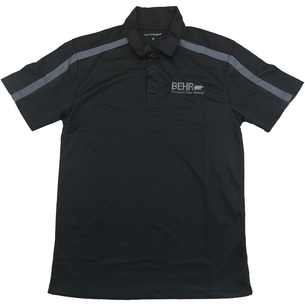 Protect the Brand Polo Mens Black/Gray Polo