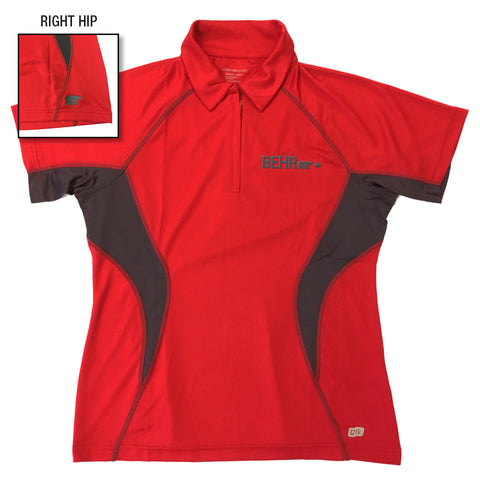 Work Wear Ladies Polo North End Red/Gray