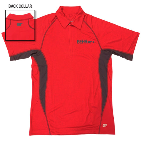Work Wear Mens Polo North End Red/Gray