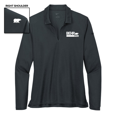 Work Wear Pro Ladies Polo Long-Sleeve Anthracite