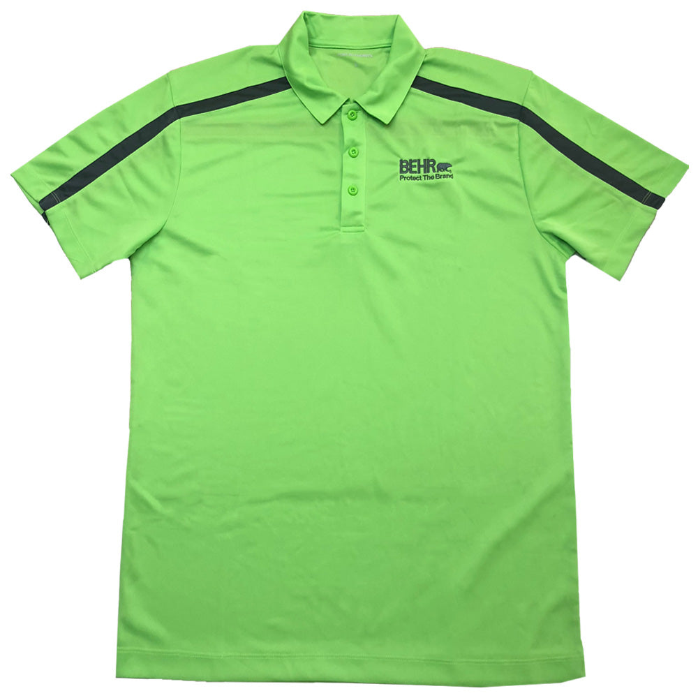 Protect the Brand Polo Mens Green/Gray