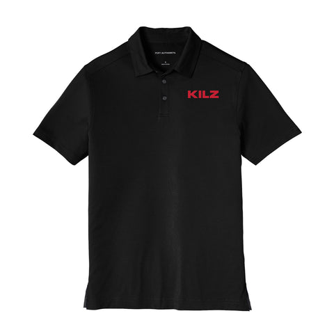 Work Wear Mens City Stretch Polo Black KILZ