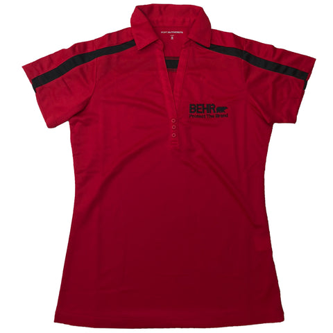 Protect the Brand Polo Ladies Red/Black